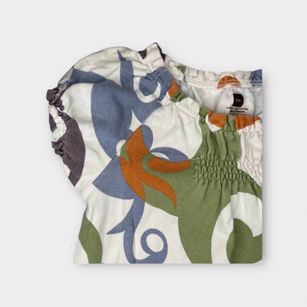 Tea Collection Bird Pattern Romper - Picture 2 of 5